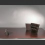Sixty Quests - Zen Garden: "Lichen and the moss / Tiny Universe, Soft bed. / Who lives in there?", Welded Steel, 5 x 29 x 19½”, 2004 James_Fuhrman_Sculpture_60_Quests_12