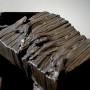 Sixty Quests: "60 Questions / 60 Thoughts / 60 Sculptures / 60 Poems / 60 Quests", Cut steel detail James_Fuhrman_Sculpture_60_Quests_05