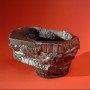 Sixty Quests - Vessel: "A bead of water / The least drop fills this vessel. / Overflows with no thing". Welded steel, 5 x 8 x 8”, 2003 James_Fuhrman_Sculpture_60_Quests_16